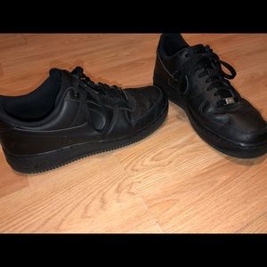 Black on black AirForces